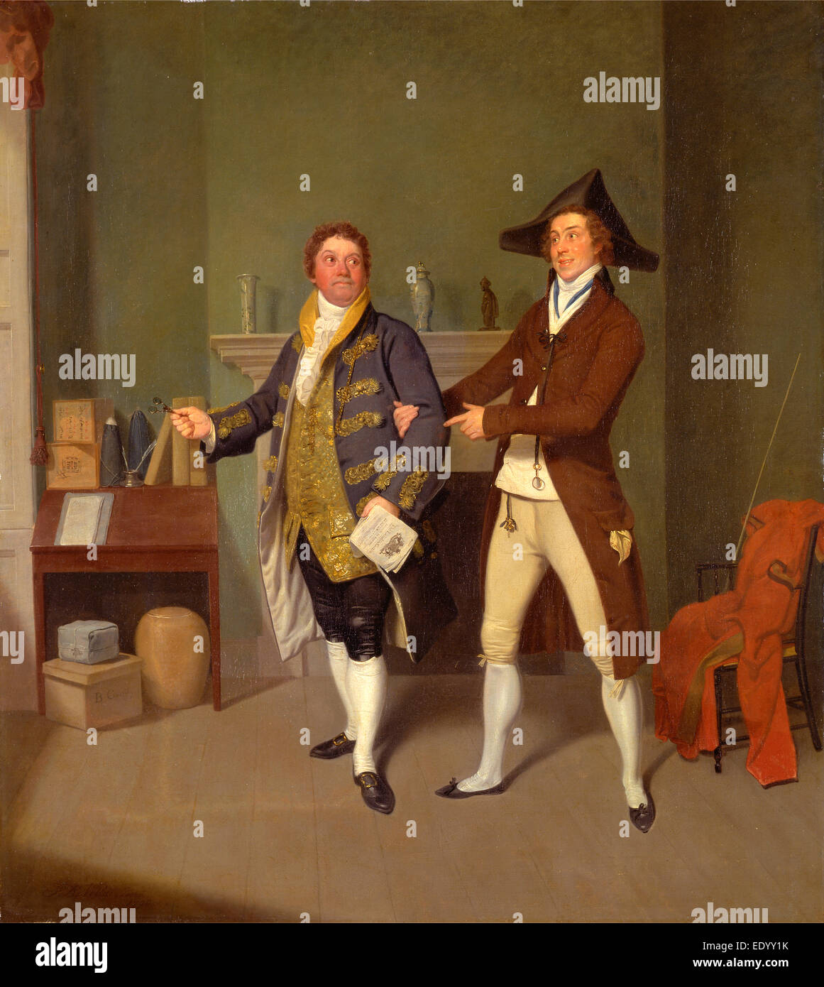 John Quick and John Fawcett in Thomas Moreton's "The Way to Get Married