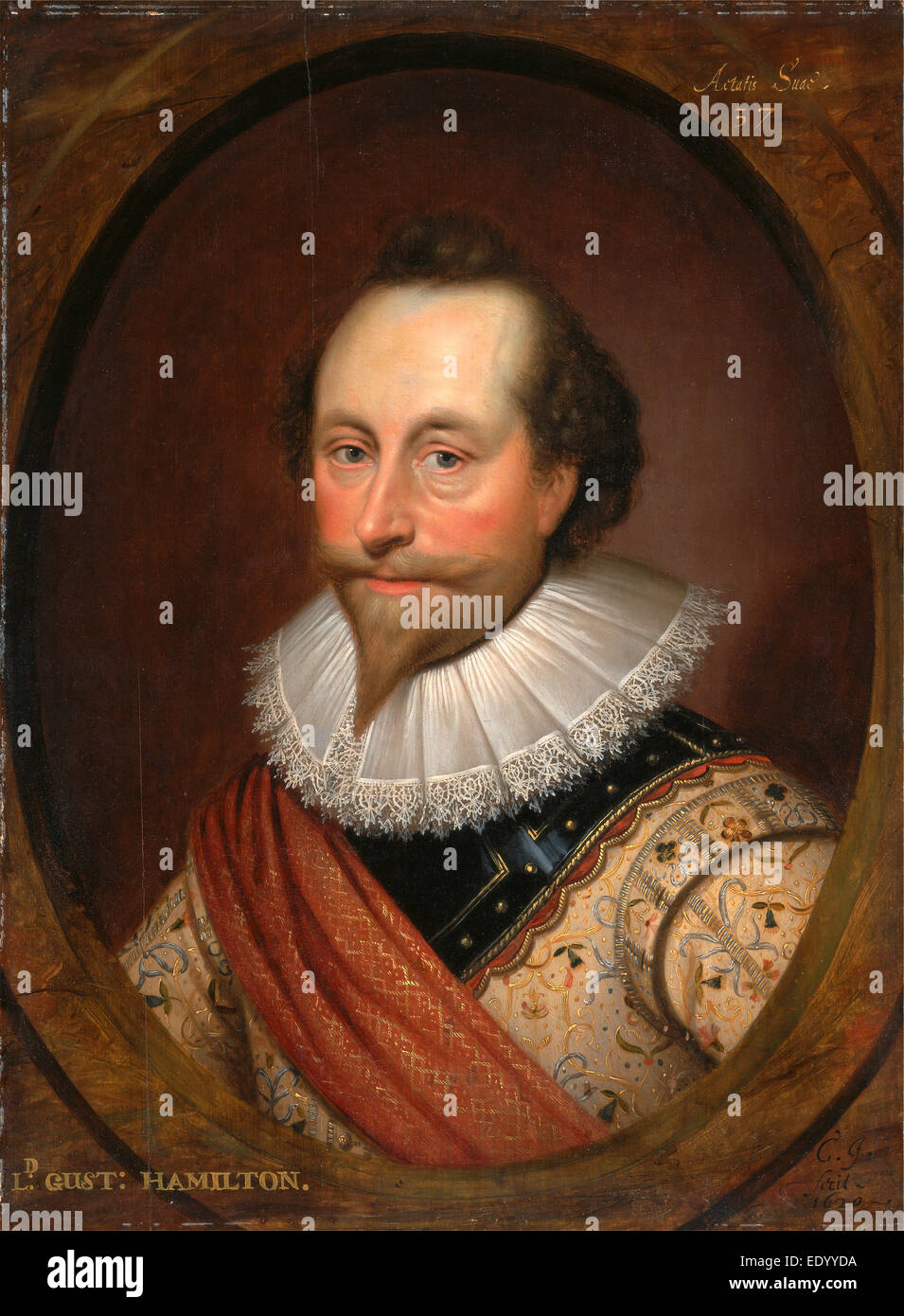 Sir Alexander Temple Inscribed in ocher paint, upper right: 
