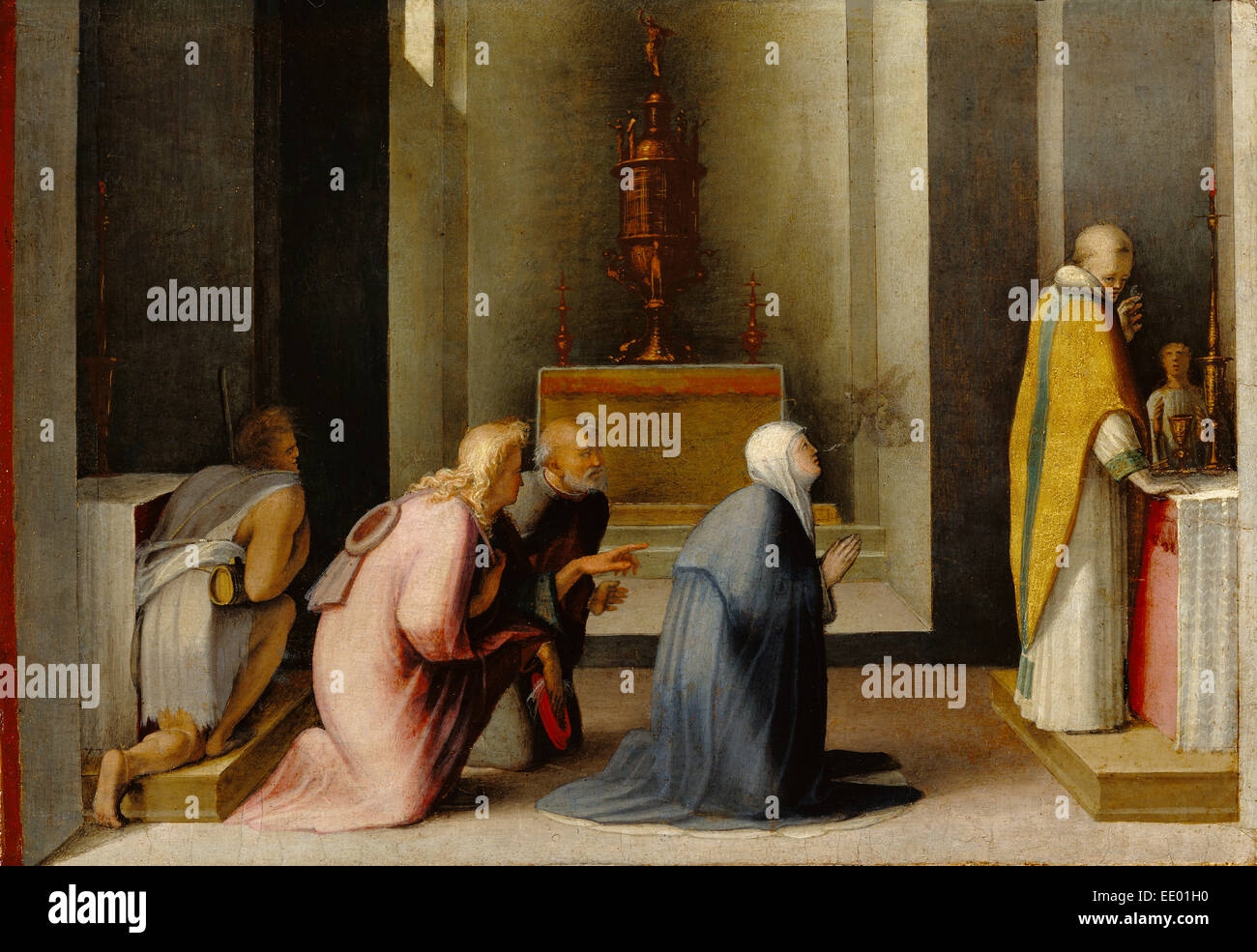 The Miraculous Communion of Saint Catherine of Siena; Domenico ...