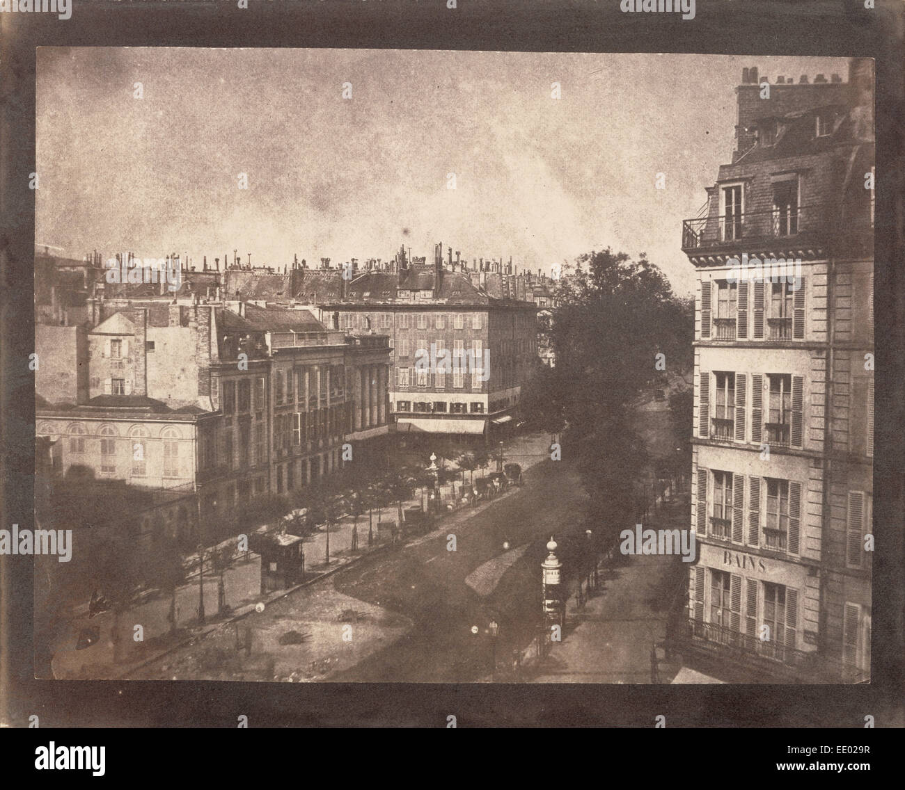 [The Boulevards of Paris]; William Henry Fox Talbot, British, 1800