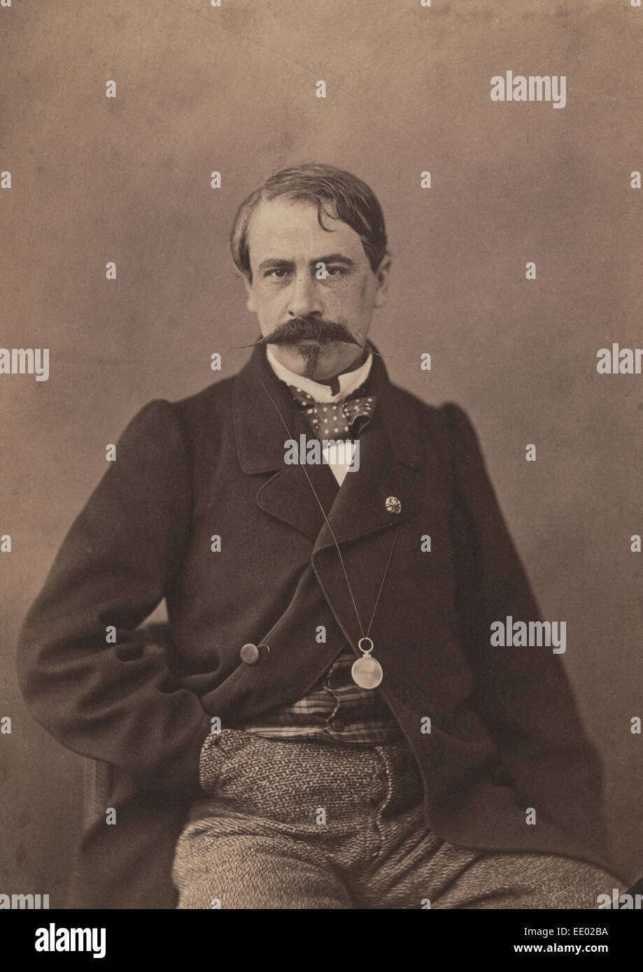 Aug[uste] Vitu, journaliste; Nadar [Gaspard Félix Tournachon], French, 1820 - 1910; 1860 - 1861; Salted paper print Stock Photo