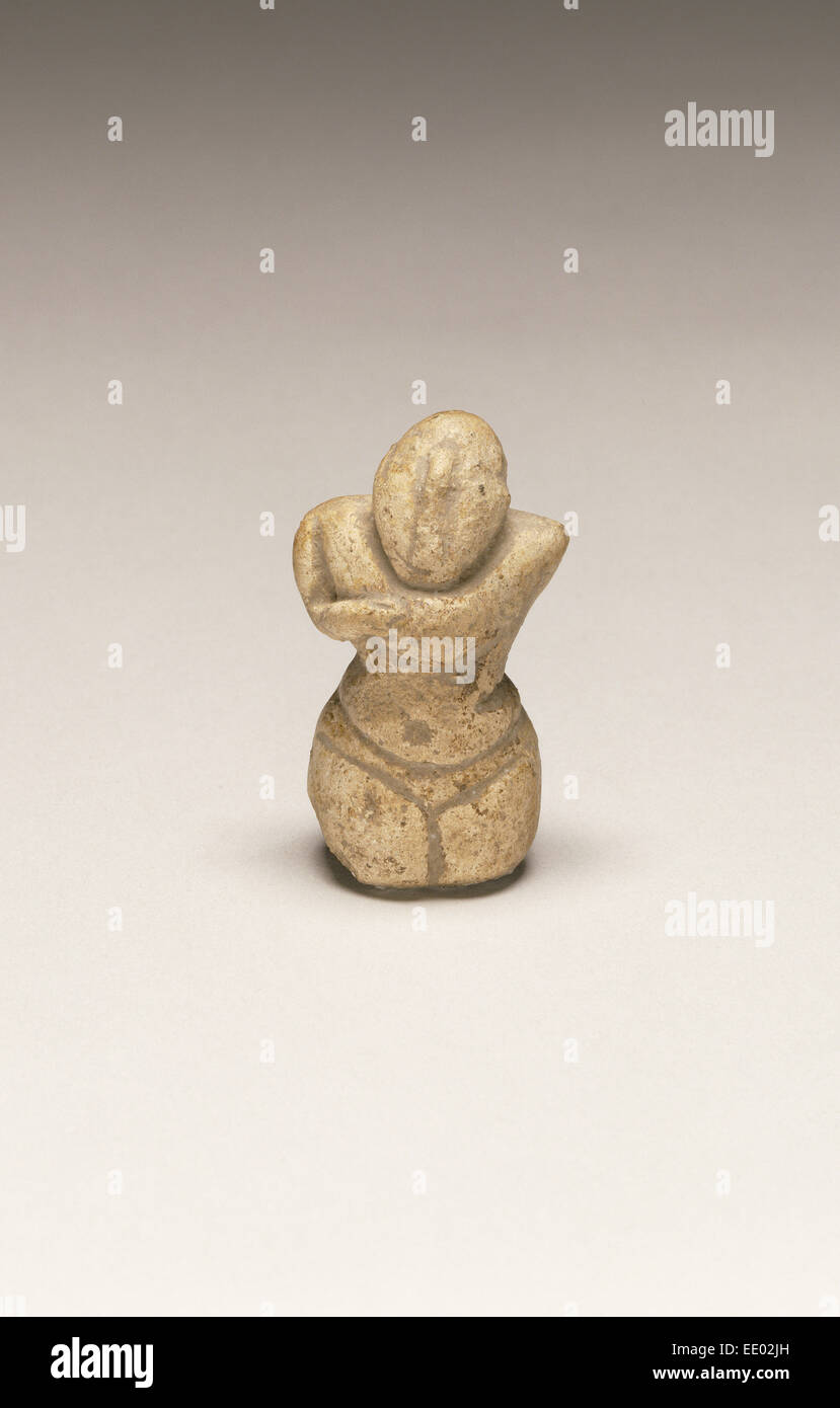 Fragmentary Neolithic standing female figurine; Unknown; Greece, Europe