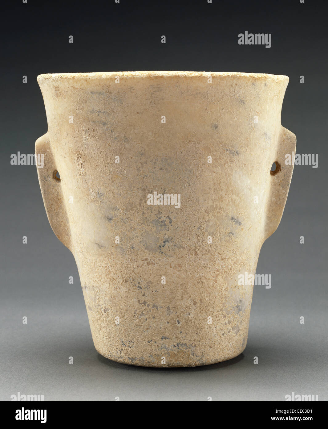 Beaker; Unknown; Greece, Cycaldes, Europe; 3200 - 2800 B.C.; Marble Stock Photo