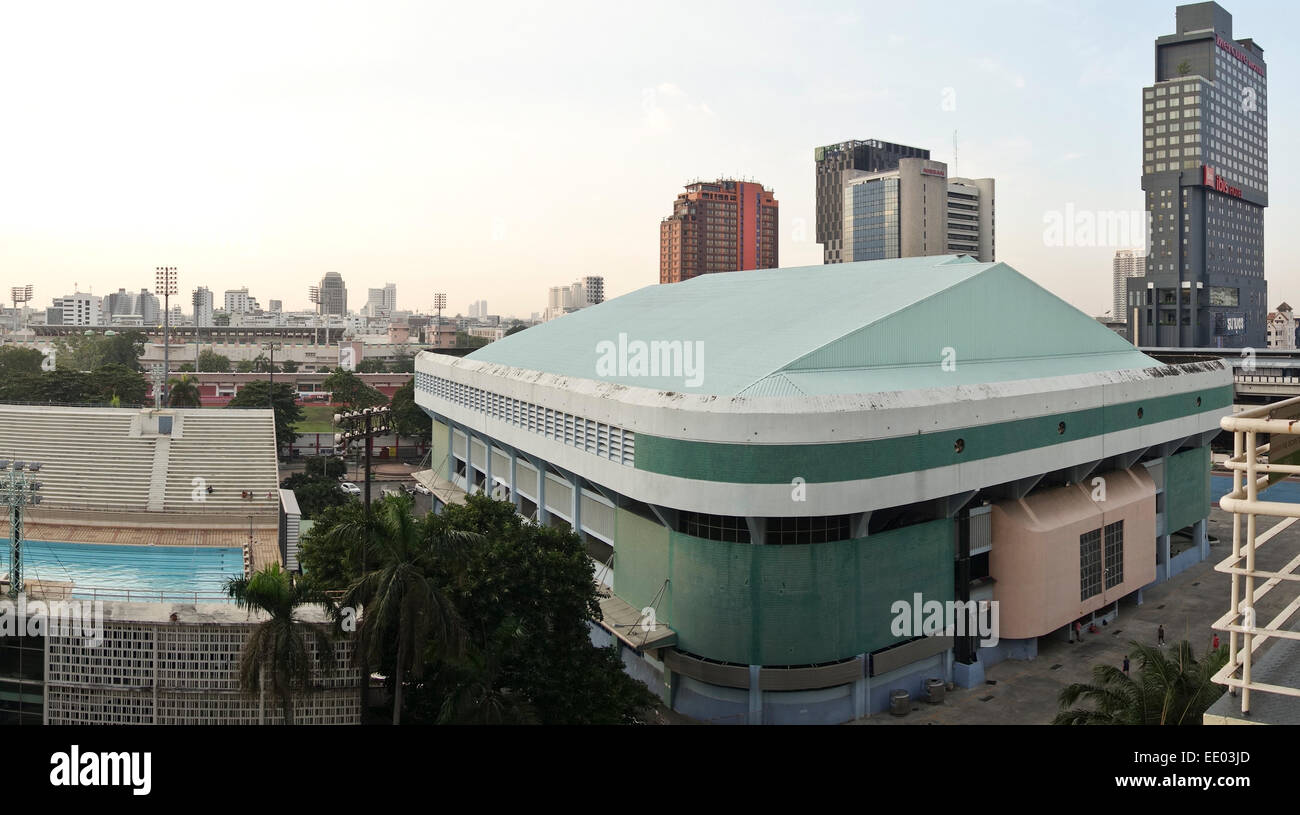 Department of Physical education building, Bangkok, Thailand, Southeast Asia. Stock Photo