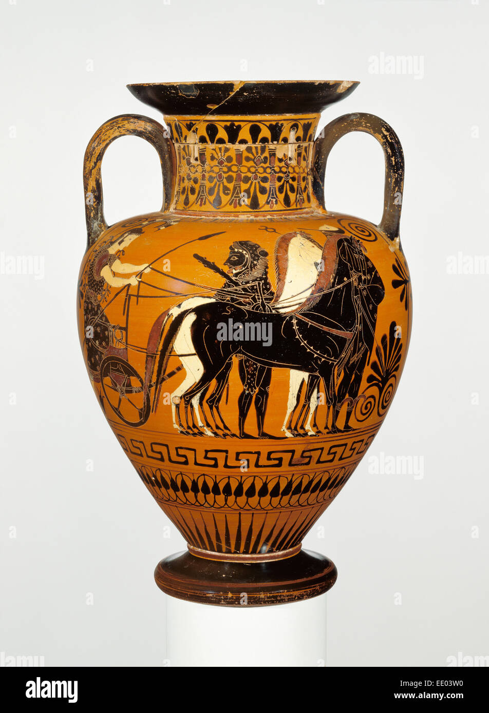Attic BlackFigure NeckAmphora; Attributed to Bareiss Painter, Medea