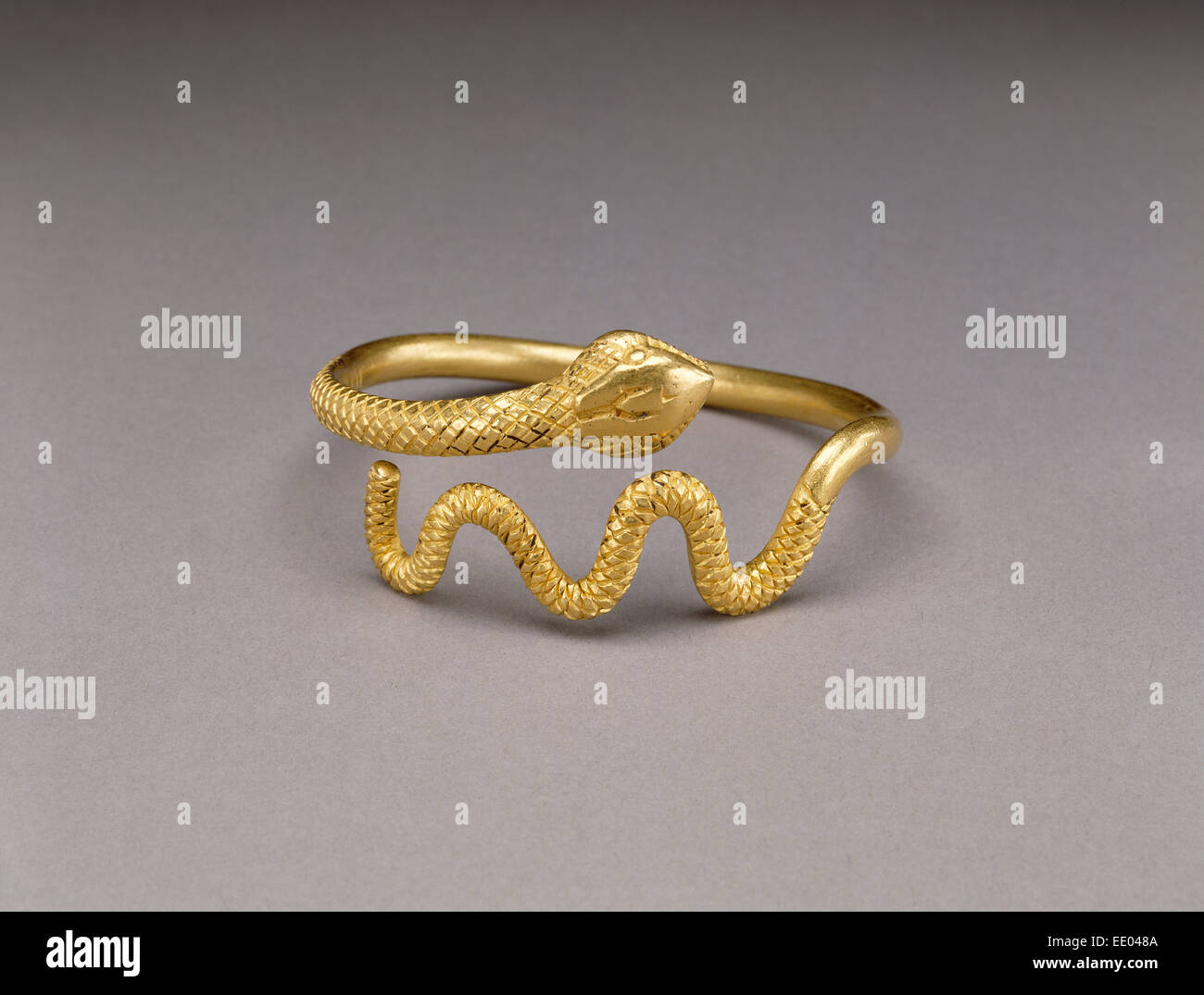Snake Bracelet; Unknown; Egypt, Africa; 3rd 2nd century B.C.; Gold Stock Photo Alamy