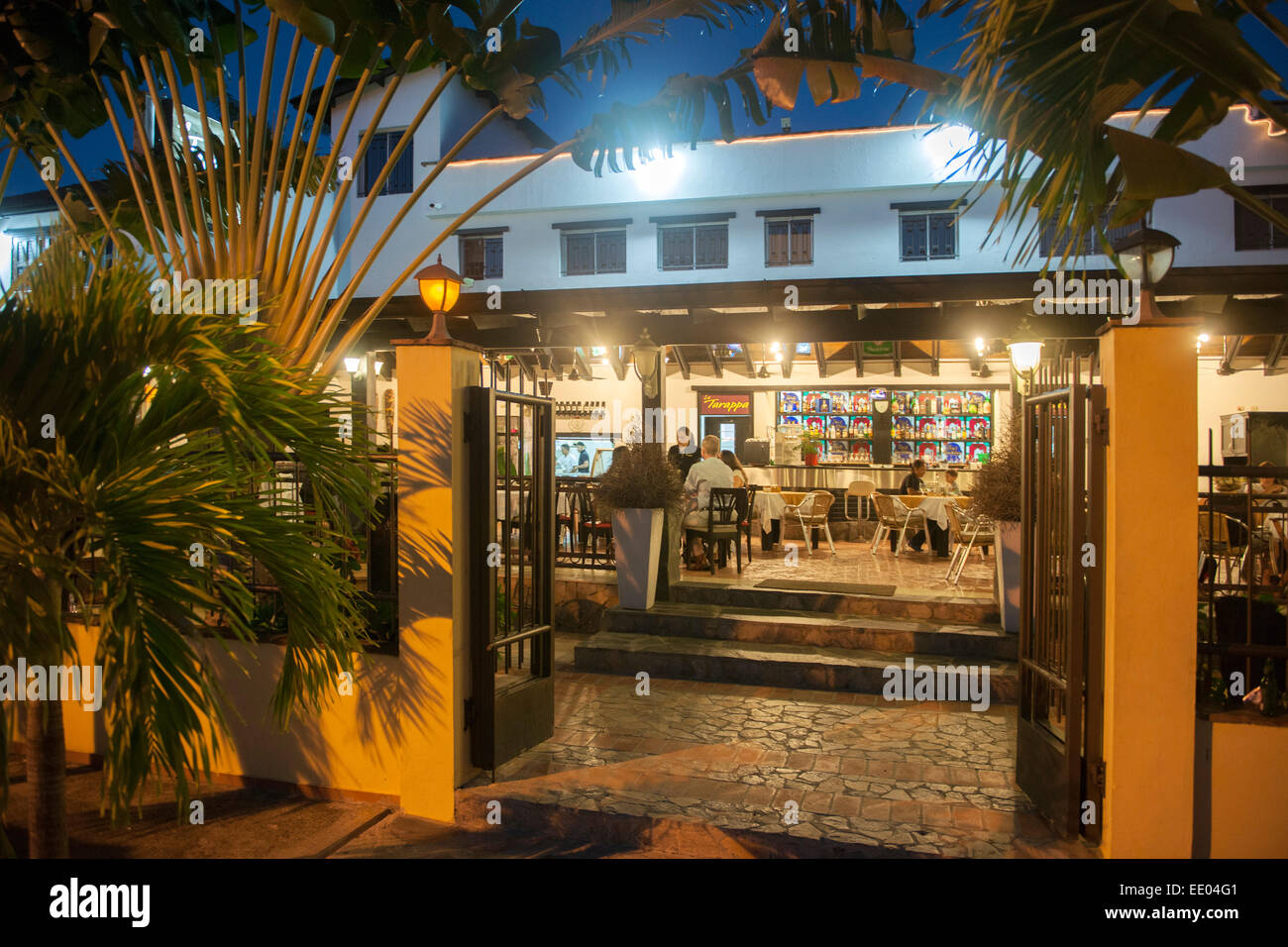 Dominikanische Republik, Norden, Puerto Plata, Restaurant La Tarappa Stock  Photo - Alamy