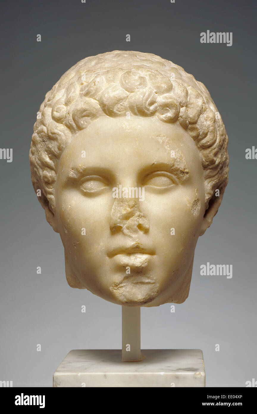 Portrait of Hephaistion; Unknown; about 320 B.C.; Marble Stock Photo