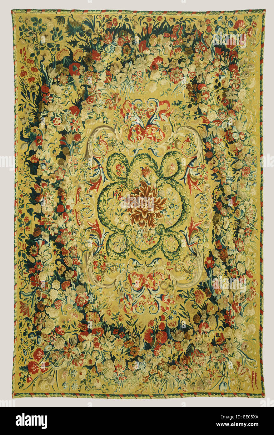 Carpet; Carpet made at the Beauvais Manufactory, French, founded 1664, Unknown; Beauvais, France, Europe; about 1690 - 1720 Stock Photo