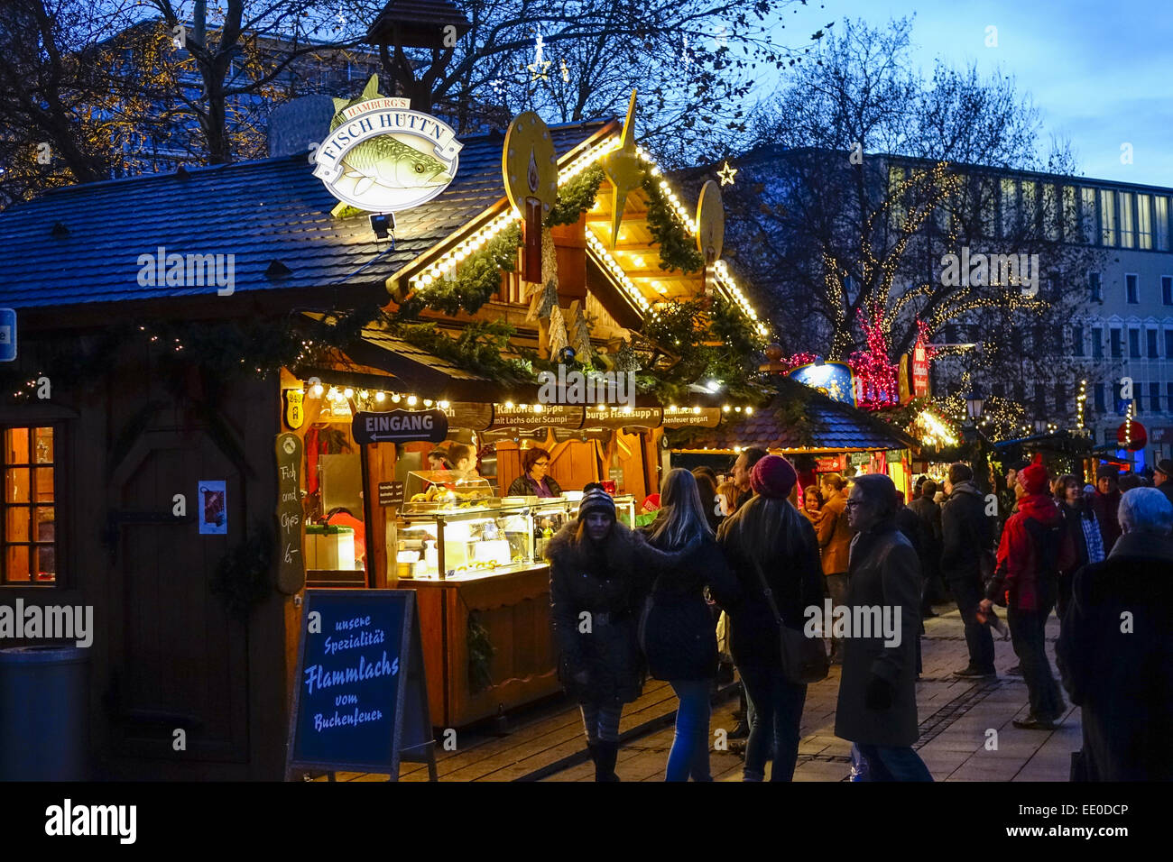 Weihnachtsmarkt in München, Bayern, Deutschland, Christmas market in