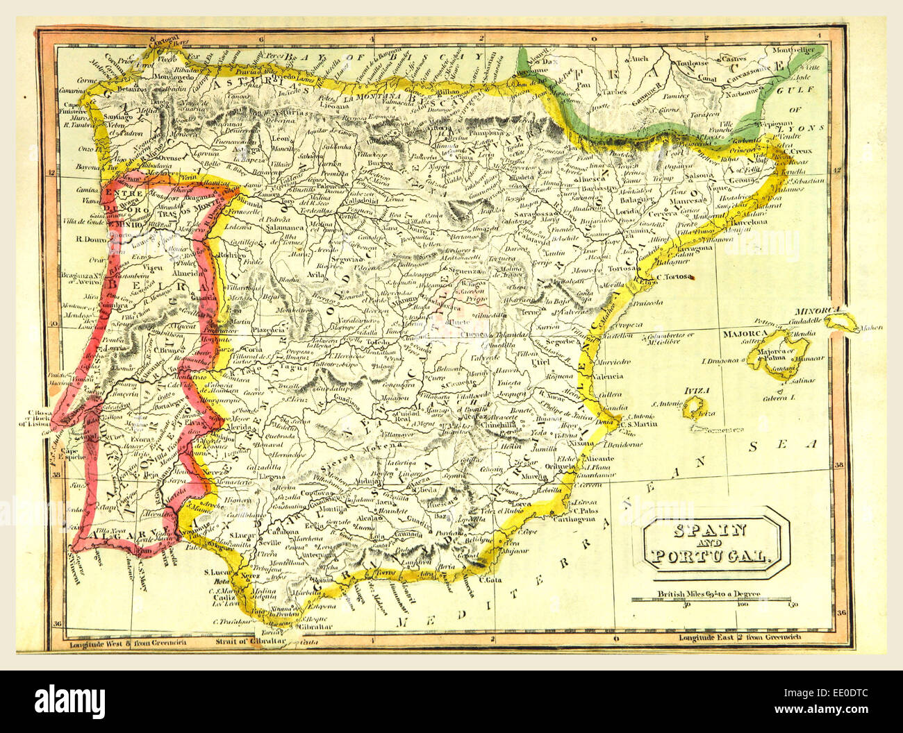 Map Spain High Resolution Stock Photography and Images - Alamy