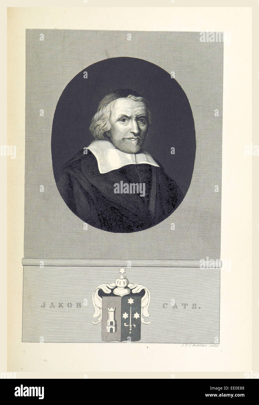 Dutch History Jakob Cats Stock Photo