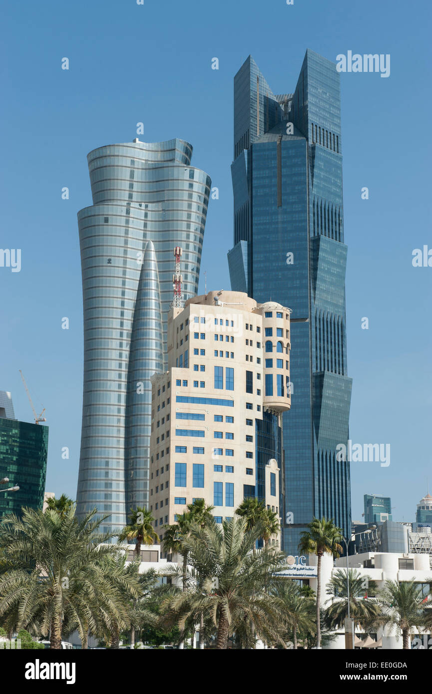 West Bay financial district Doha, Qatar Stock Photo Alamy
