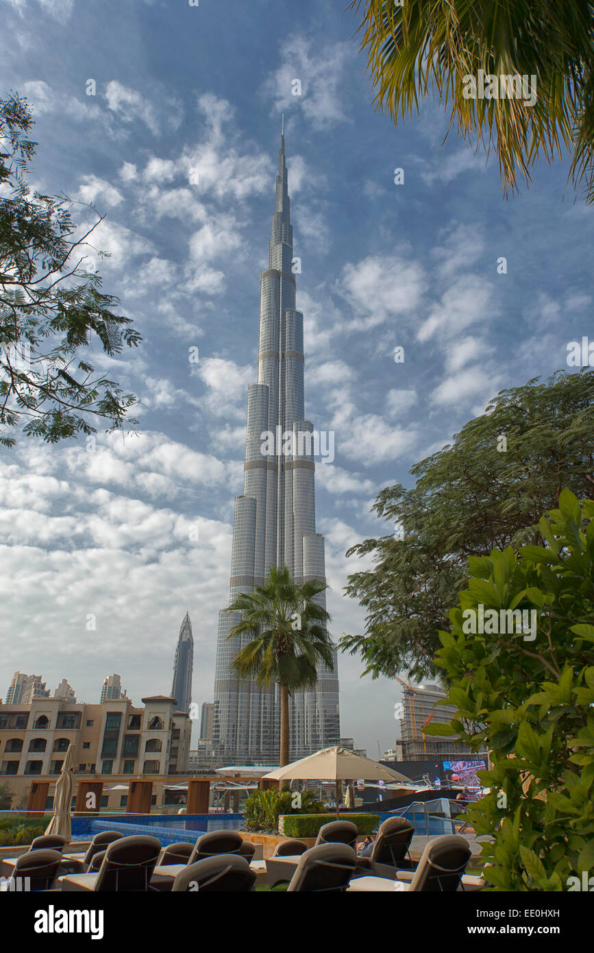 Burj Khalifa in Dubai, UAE Stock Photo