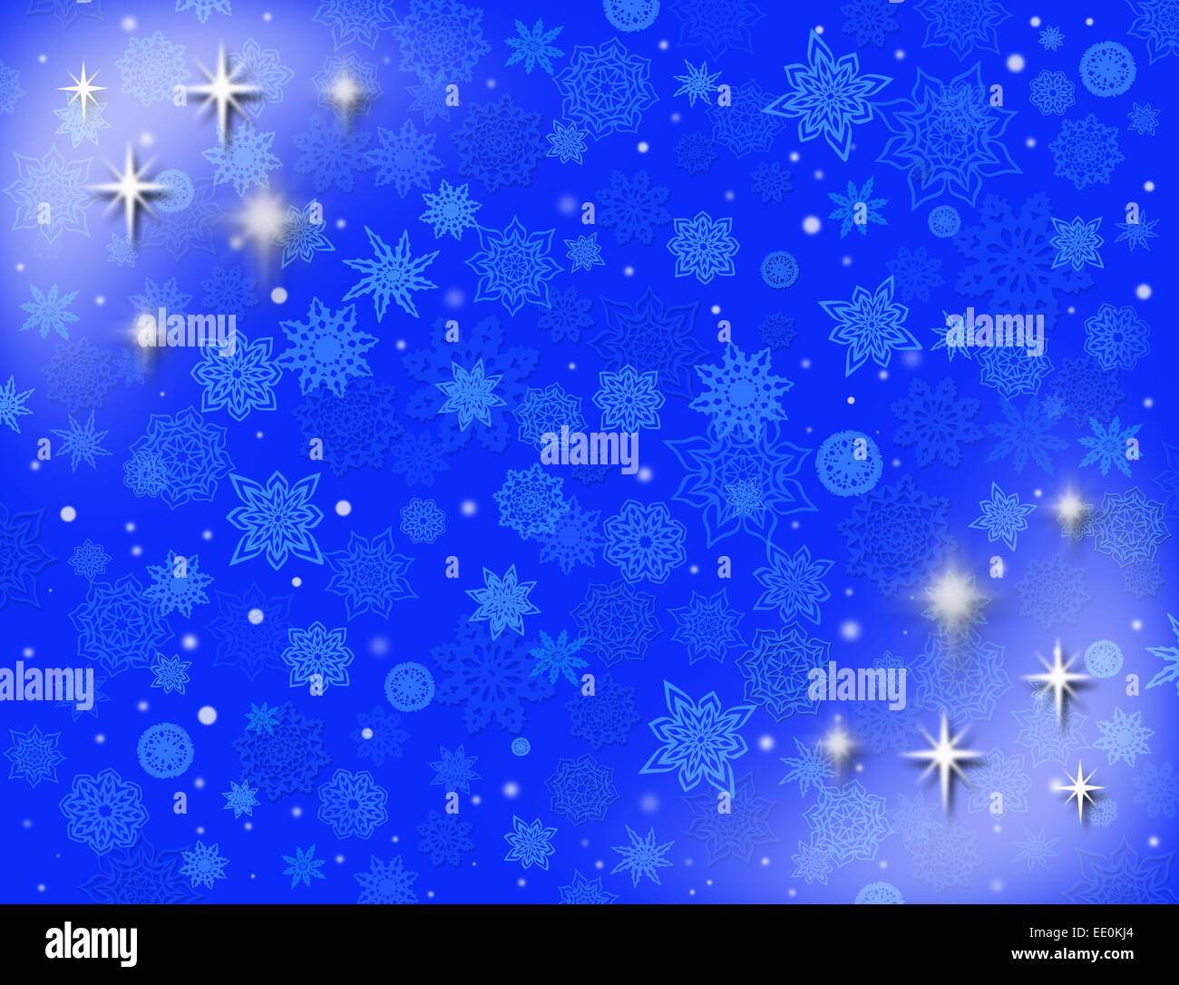 fabulous beautiful snowflakes on the blue background Stock Photo - Alamy