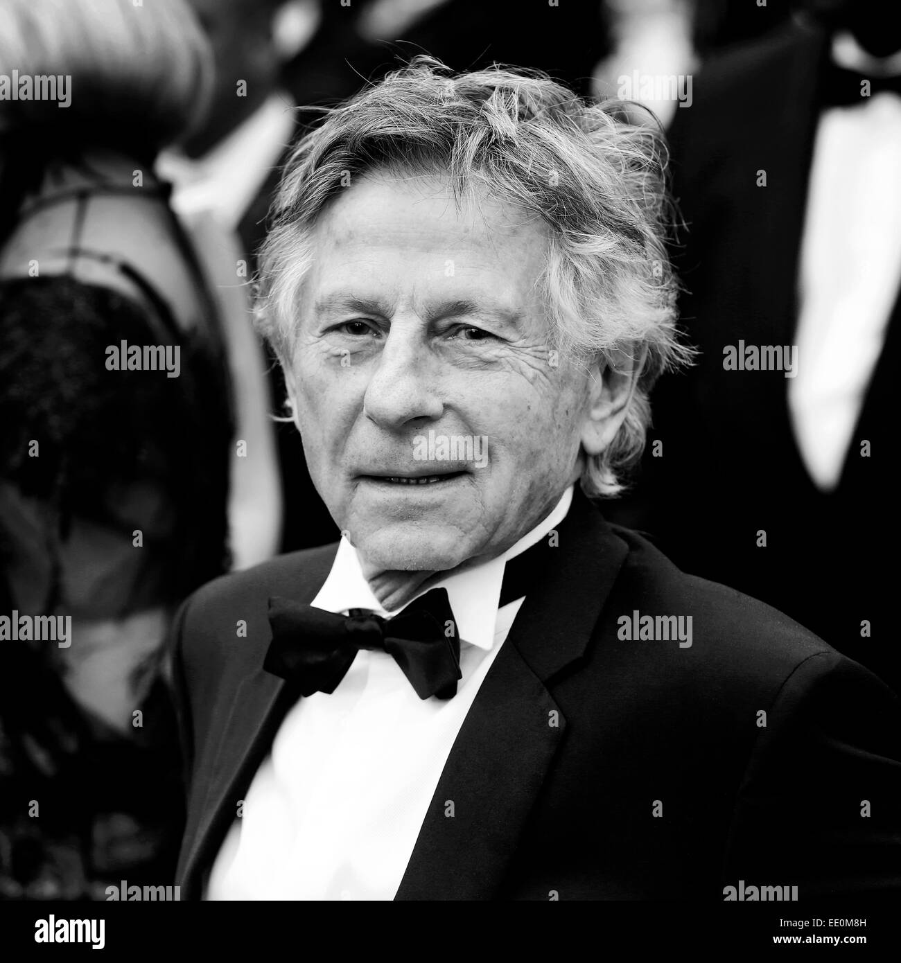 CANNES, FRANCE - MAY 17: Roman Polanski attends the 'Saint Laurent' premiere during the 67th Cannes Film Festival on May 17, 201 Stock Photo