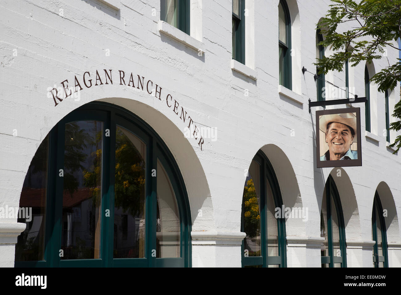 The Reagan Ranch Center - Young America's Foundation  on State Street, Santa Barbara, California Stock Photo