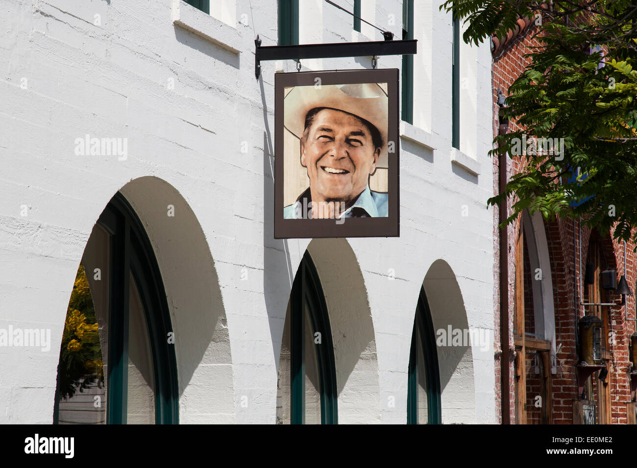 The Reagan Ranch Center - Young America's Foundation  on State Street, Santa Barabara, California Stock Photo