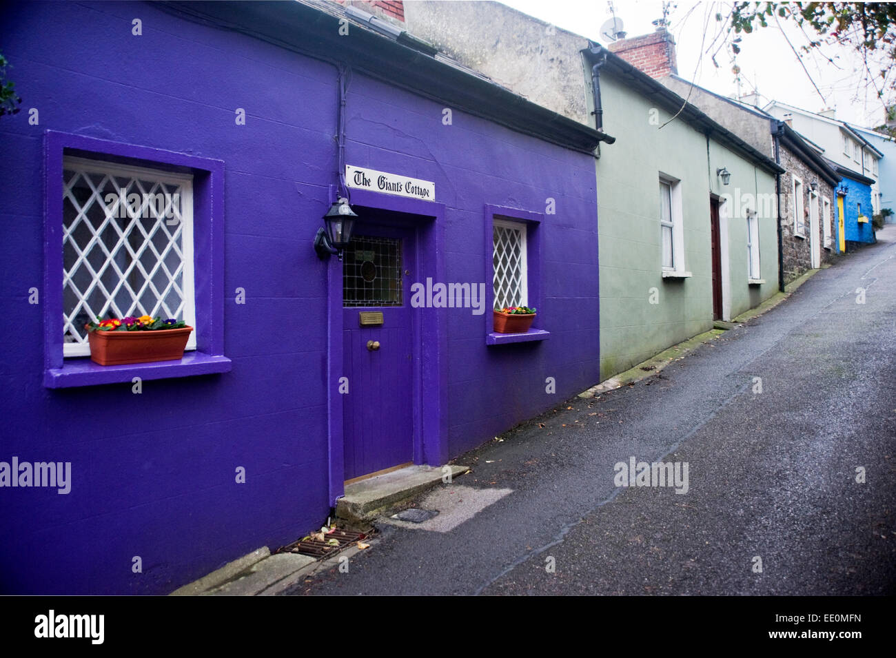 Cottages in Kinsale, County Cork. Stock Photo