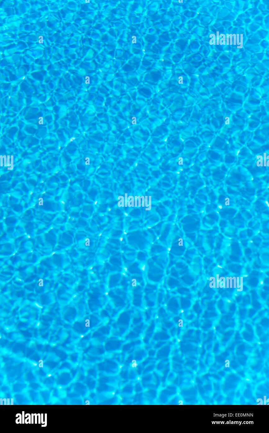 Water reflections,  patterns, ripples, swimming pool Stock Photo