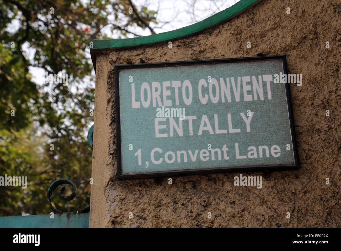 Loreto Convent where Mother Teresa lived before the founding of the Missionaries of Charity in Kolkata, India Stock Photo