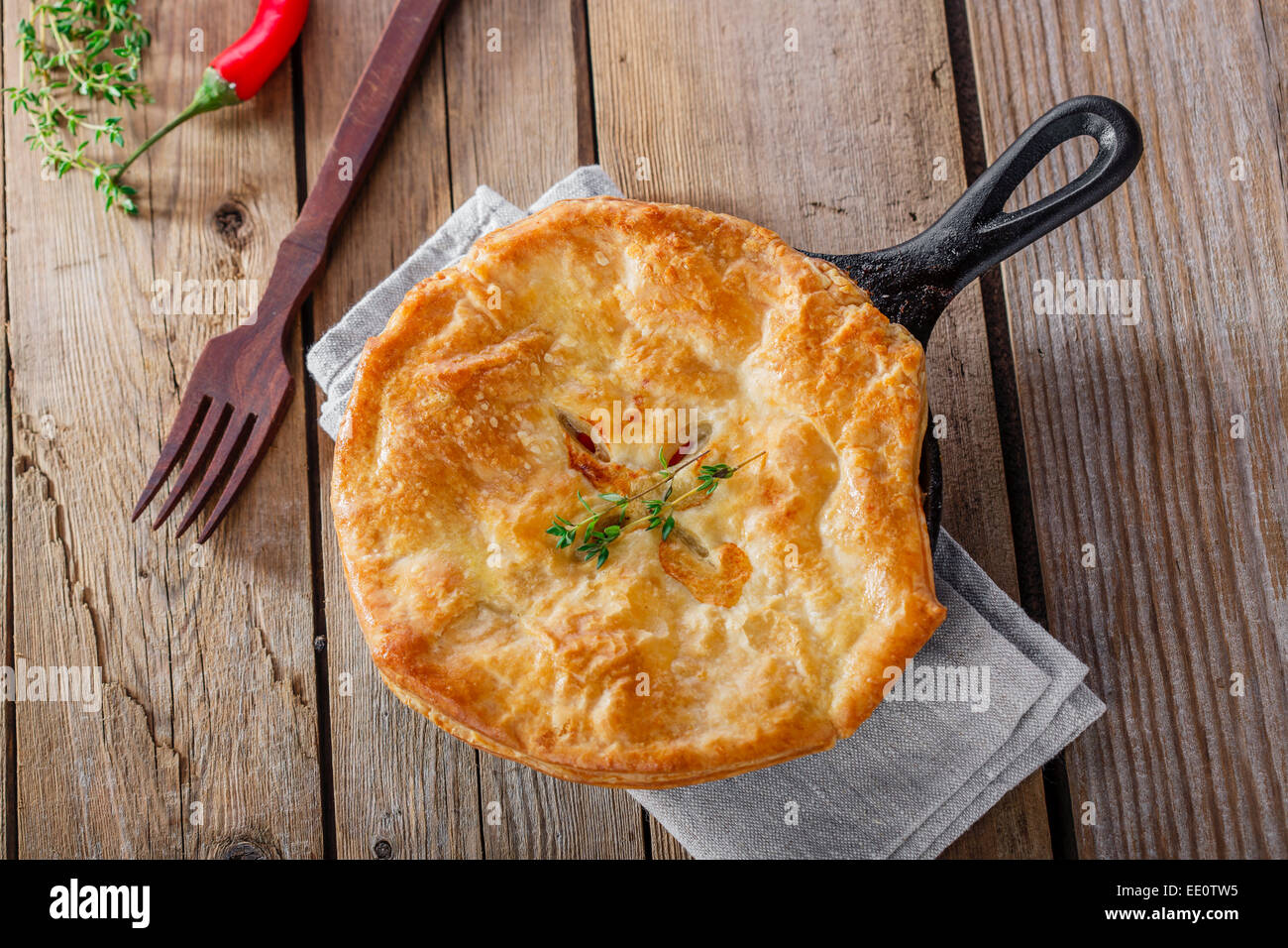 chicken pot pie Stock Photo - Alamy