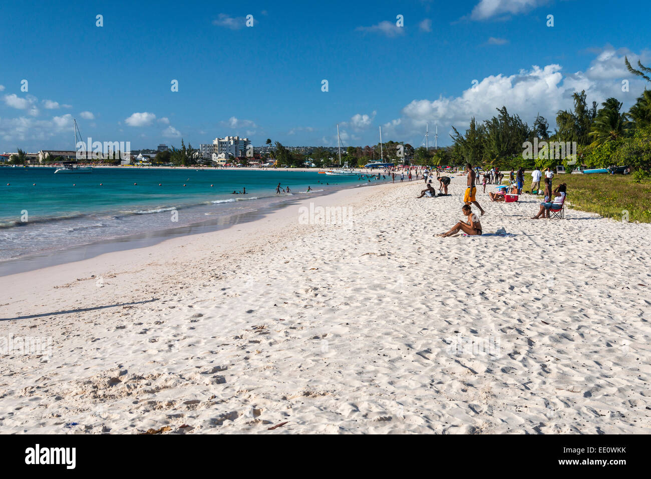 Brownes Beach on the south coast of Barbados - EDITORIAL USE ONLY Stock Photo