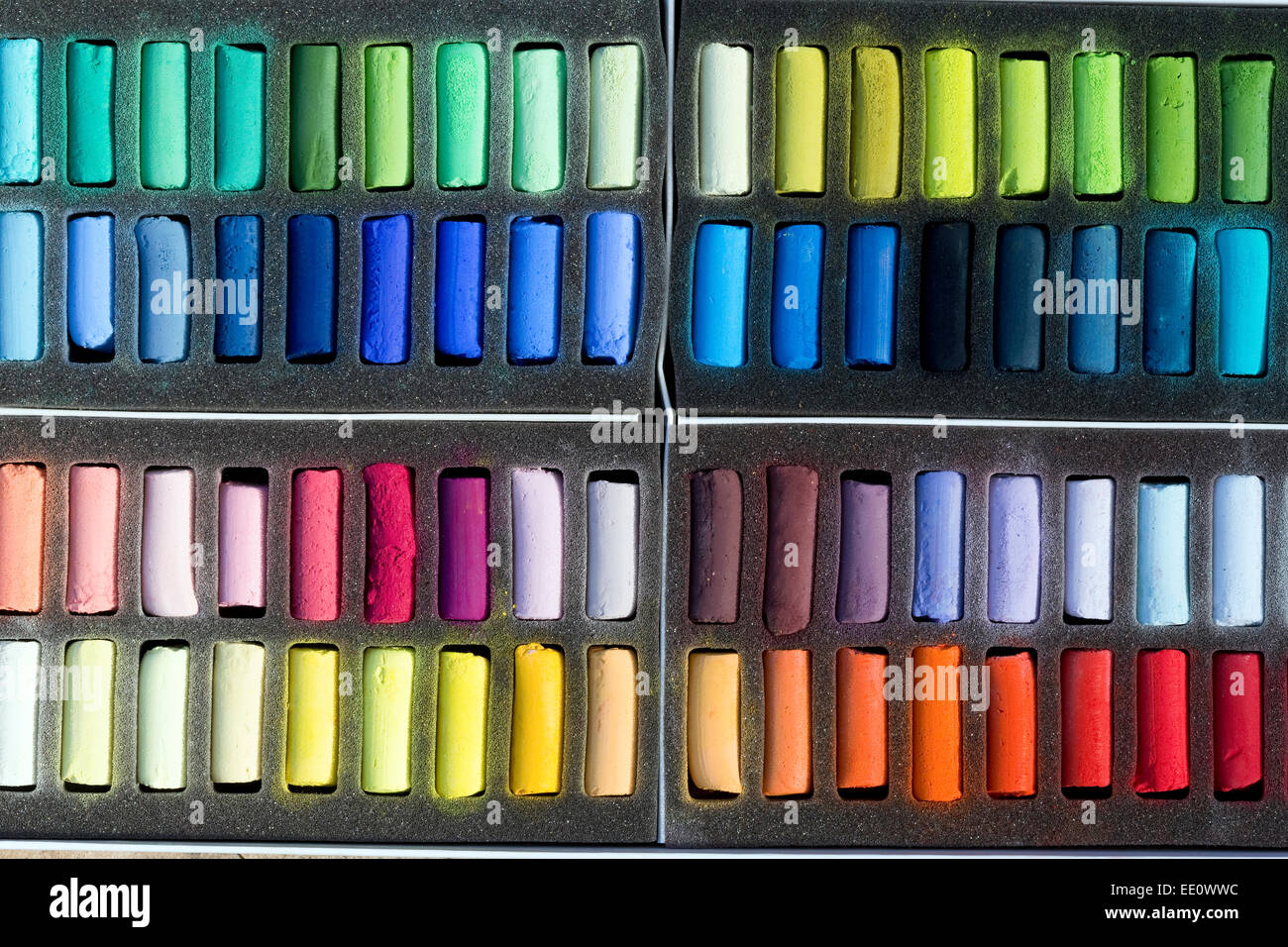 Chalk Pastel Set Stock Photo