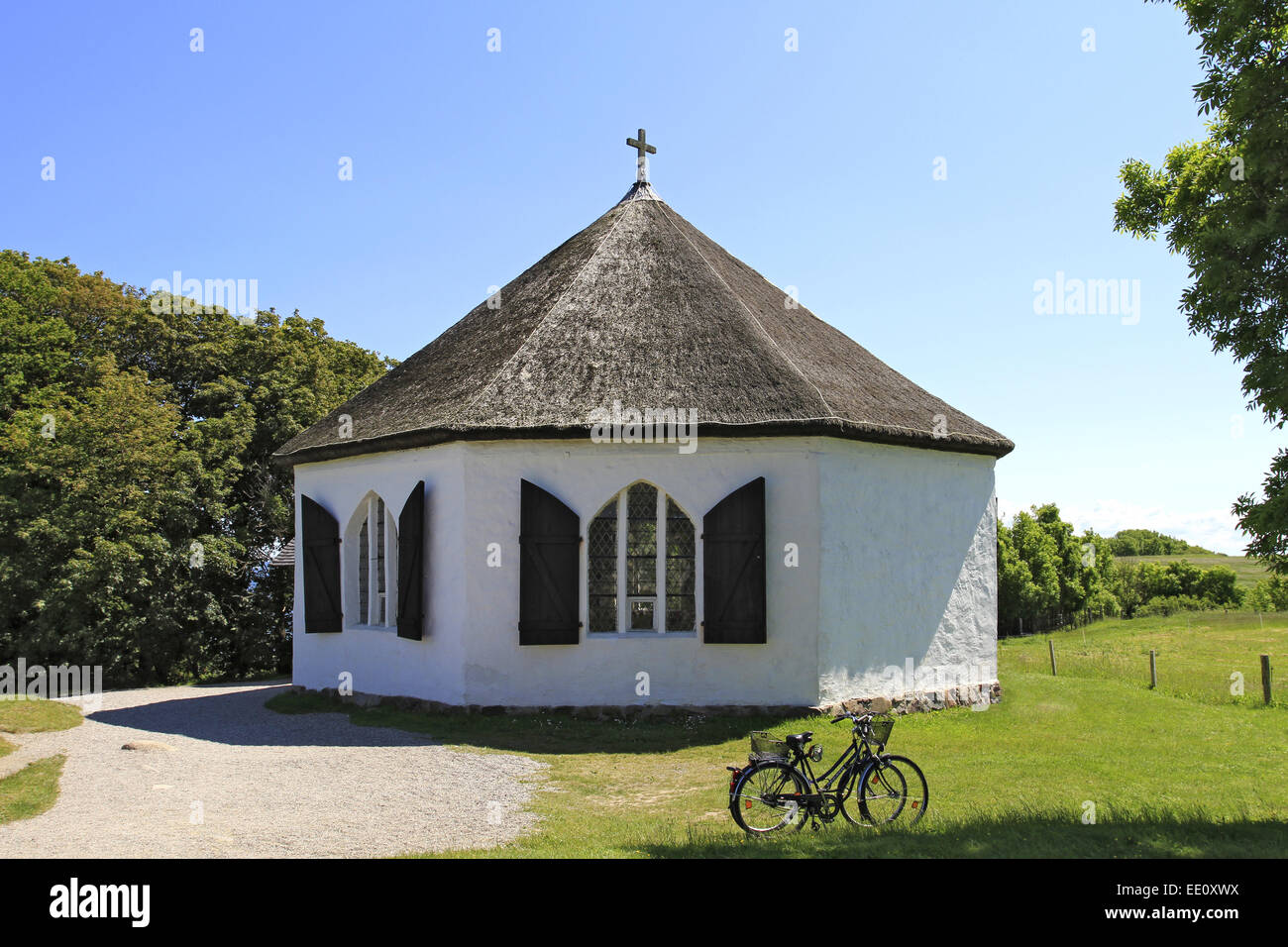 Dorf Vitt, Vitter Kapelle, Kap Arkona, Insel Ruegen, Mecklenburg-Vorpommern, Deutschland Stock Photo