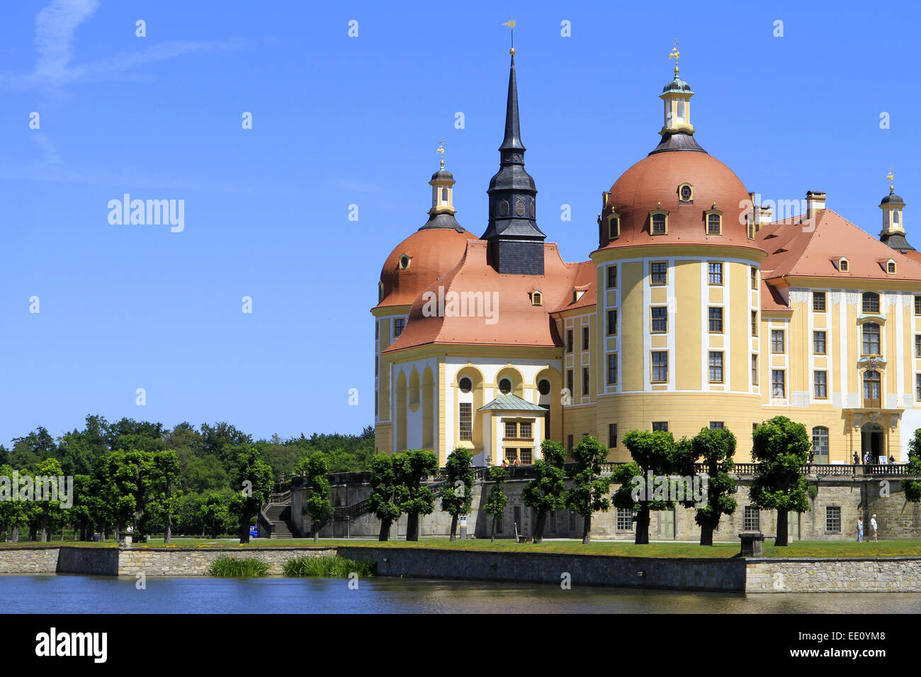 Schloss Moritzburg, Jagdschloss, bei Dresden, Sachsen, Deutschland, Europa Stock Photo