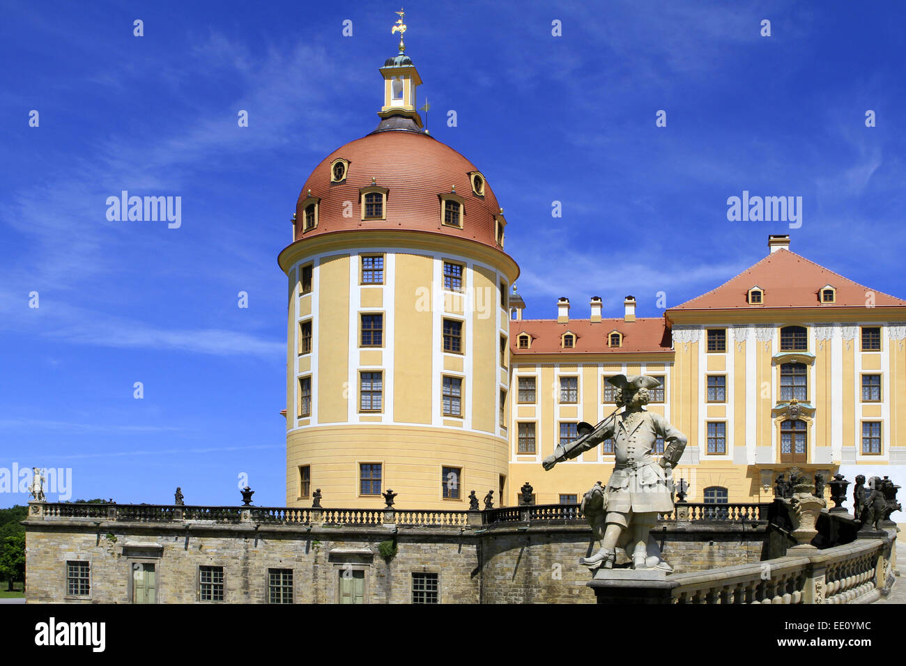 Schloss Moritzburg, Jagdschloss, bei Dresden, Sachsen, Deutschland, Europa Stock Photo