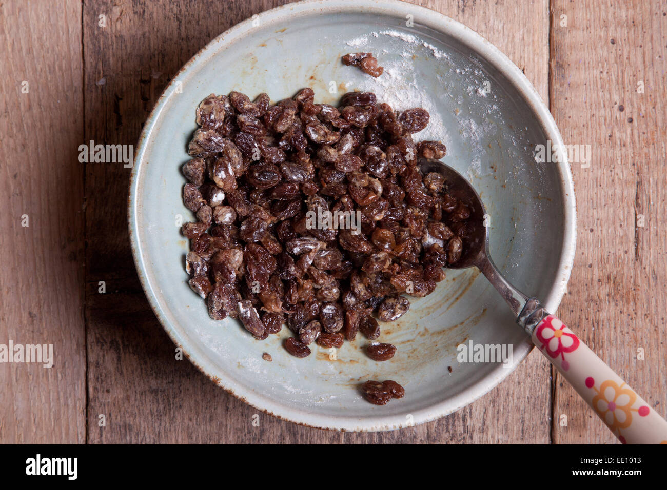 raisins soaked in rum and dusted with flour Stock Photo Alamy