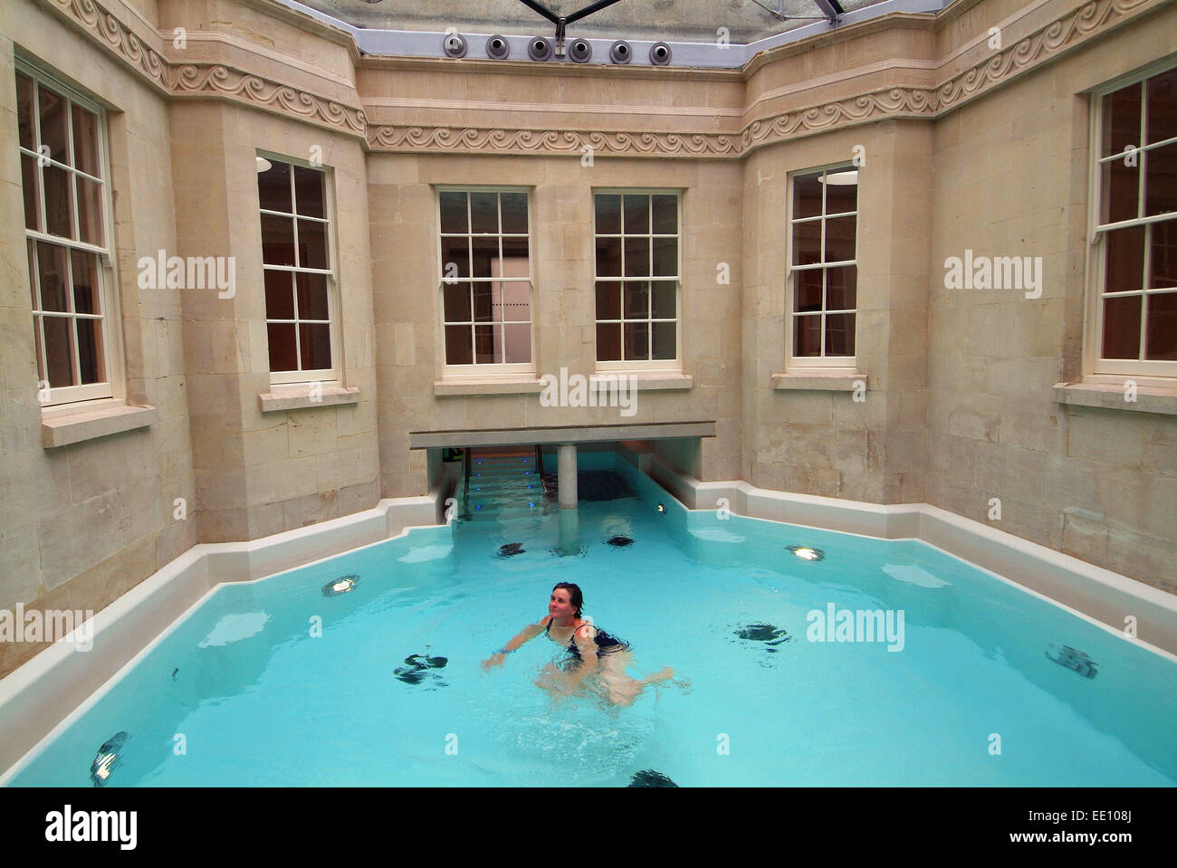 Thermae Bath Spa, which uses the natural hot spring waters in Bath