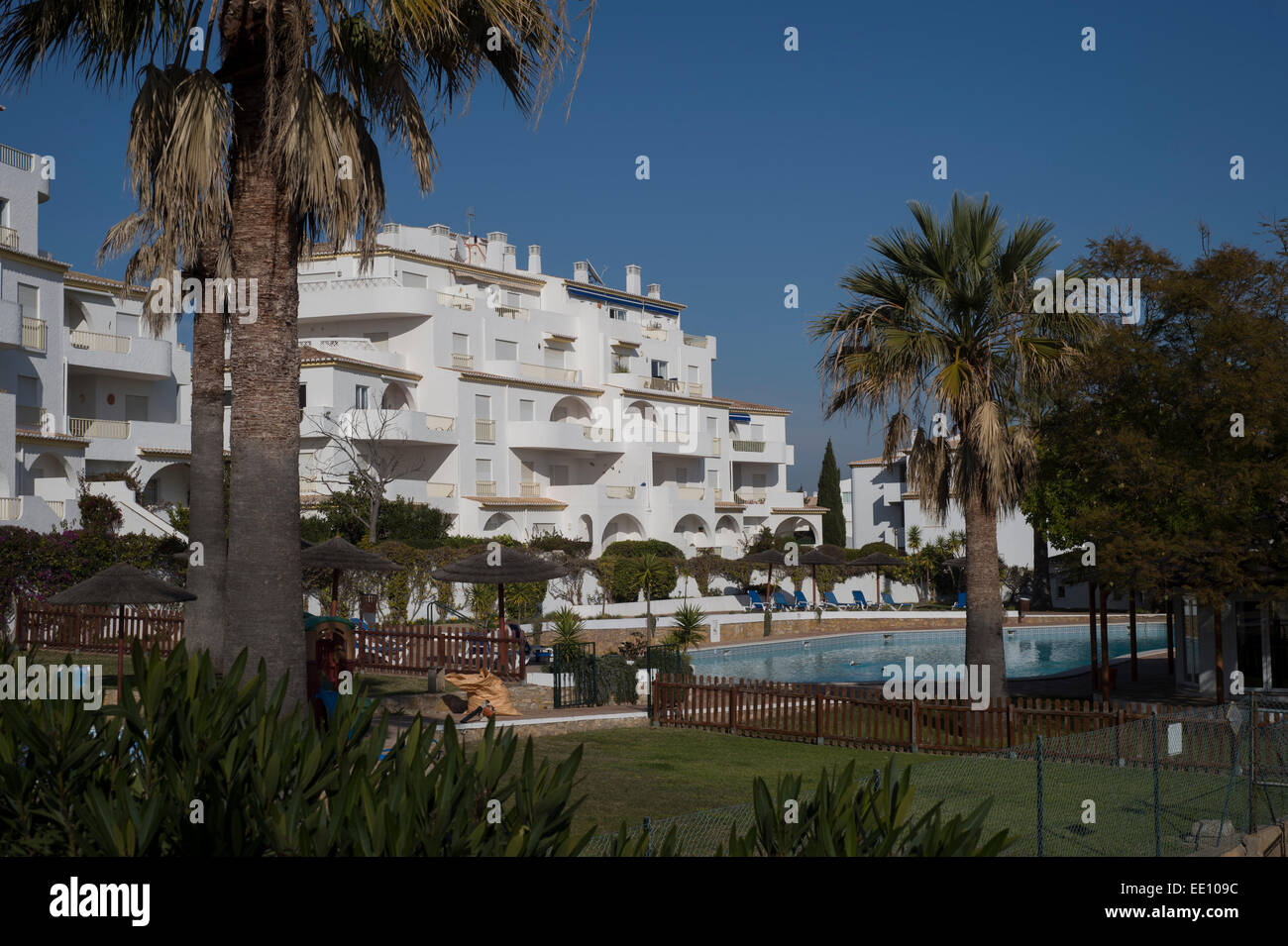 the ocean club in praia da luz where madeleine mccann went missing on the evening of 3 May 2007 Stock Photo