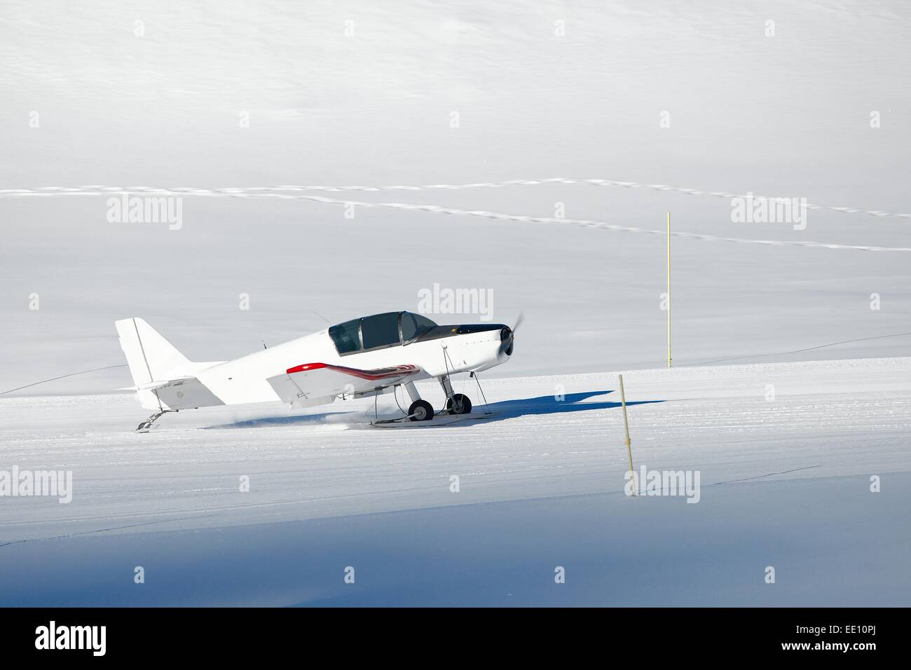 Snowplane Stock Photo