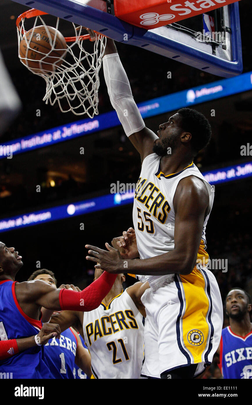 Indiana roy hibbert dunks during hi-res stock photography and images - Alamy