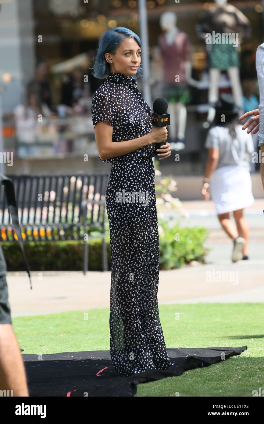 Nicole Richie filming her new show on VH1 'Candidly Nicole' at The