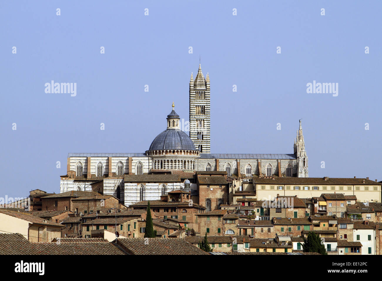 Italien, Toskana, Siena, Stadtansicht, Dom, Duomo Santa Maria Assunta Stock Photo
