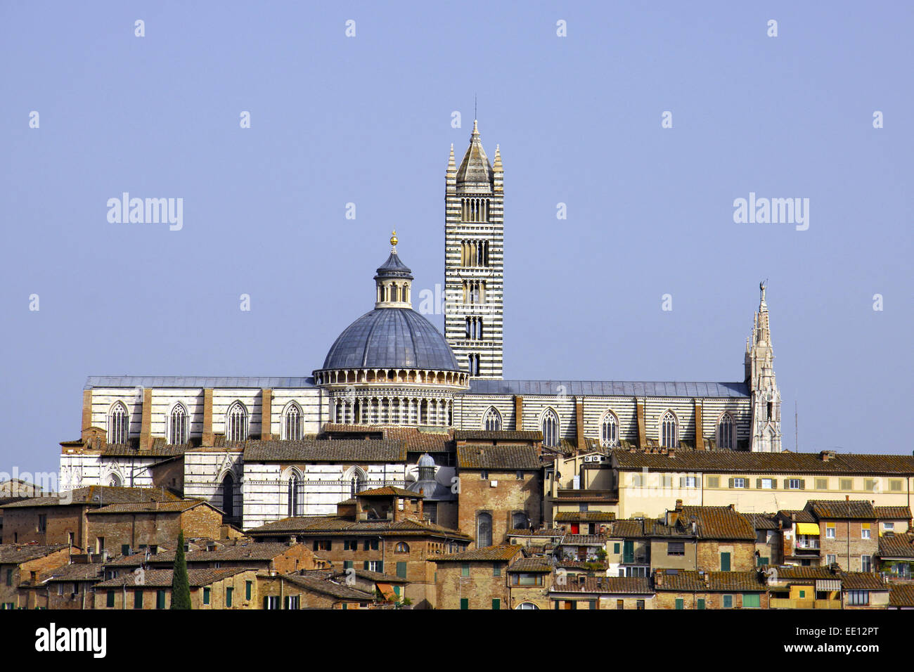 Italien, Toskana, Siena, Stadtansicht, Dom, Duomo Santa Maria Assunta Stock Photo