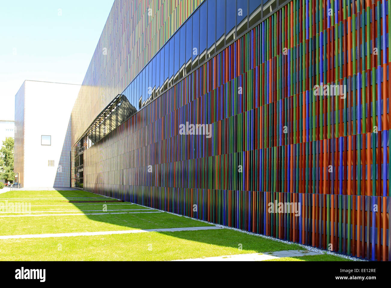 36, 000 einzelne Keramikflächen, Architektenbüro Sauerbruch Hutton, Architektur, Aussenfassade, Bayern, Berliner Architekten Sau Stock Photo