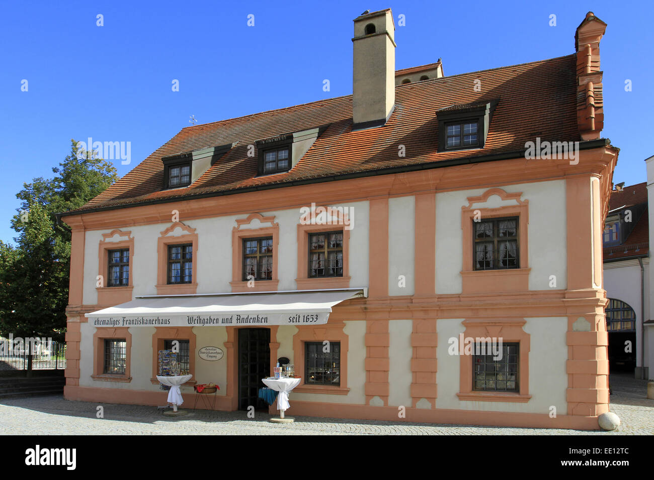 Ehemaliges Franziskanerhaus, Wallfahrtsort Altoetting, Oberbayern, Bayern, Deutschland Stock Photo