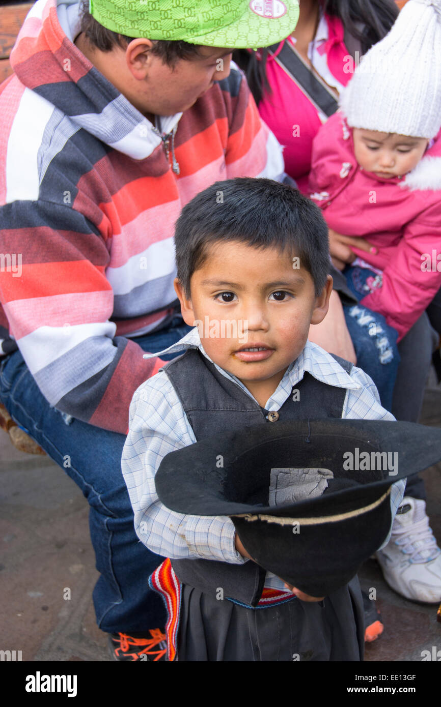 Young gaucho boy dressed in traditional clothing Stock Photo Alamy