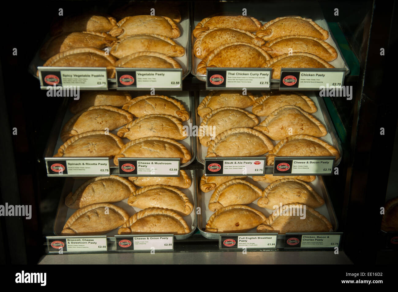 Cornish pasties on sale in St. Ives in Cornwall,UK Stock Photo Alamy