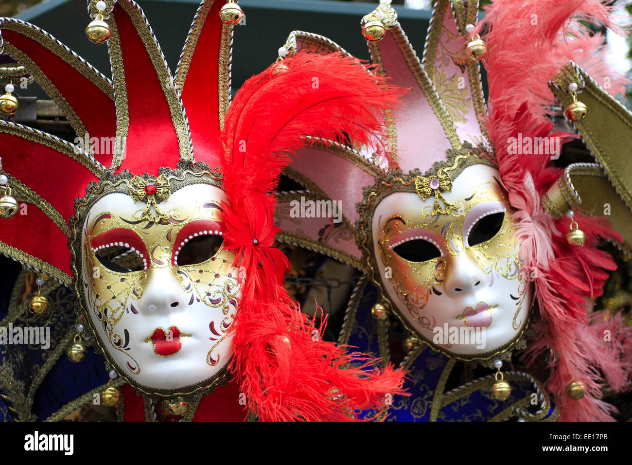 Souveniers, Karnevalsmasken, Venedig, Italien Stock Photo