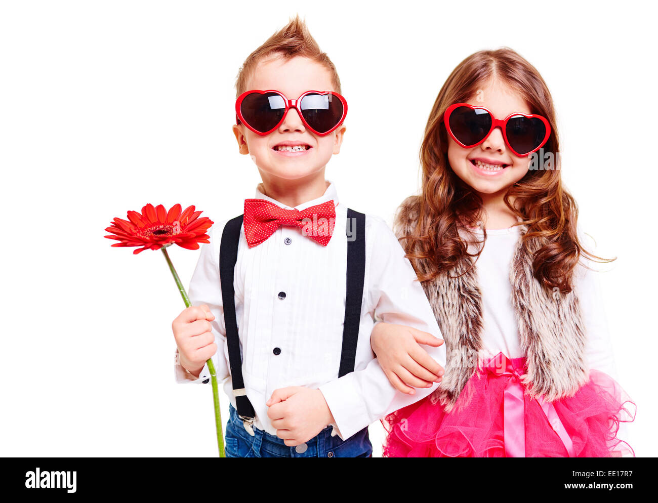 Portrait of sunny kids smiling at camera Stock Photo - Alamy
