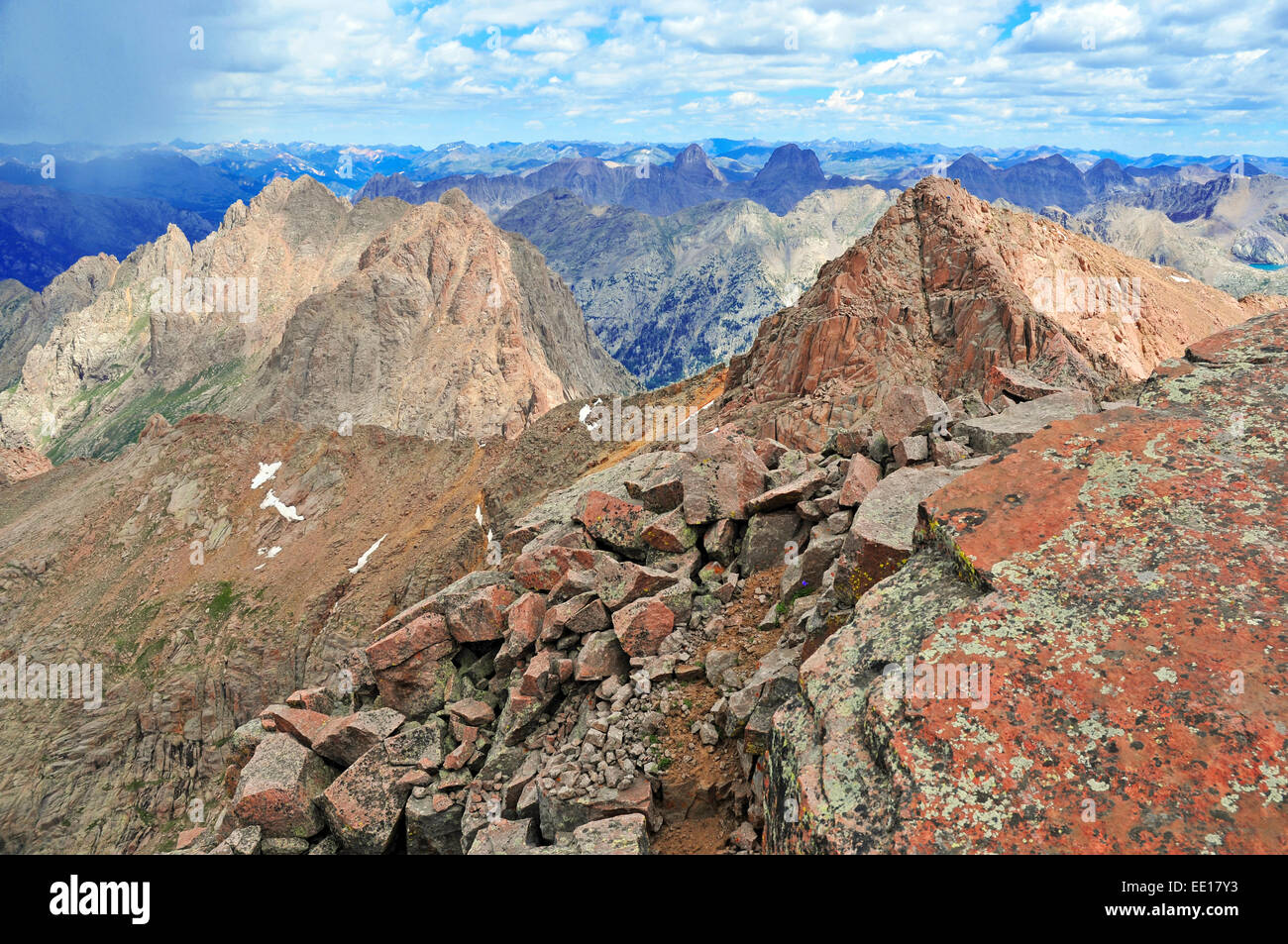 Alpine scene in the San Juan Range, Rocky Mountains, Colorado Stock ...