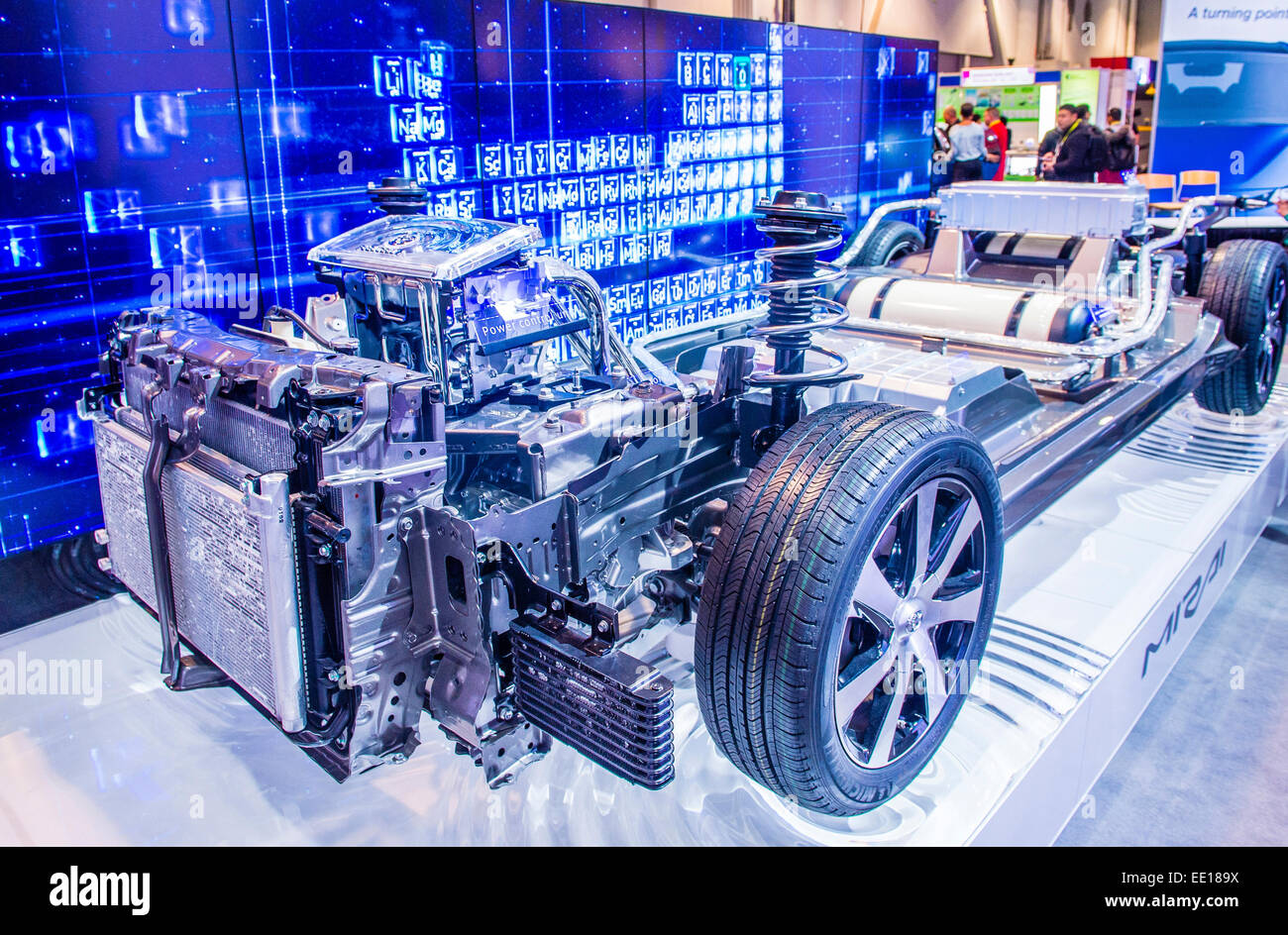 The Toyota Mirai fuelcell car at the CES Show in Las Vegas Stock Photo ...