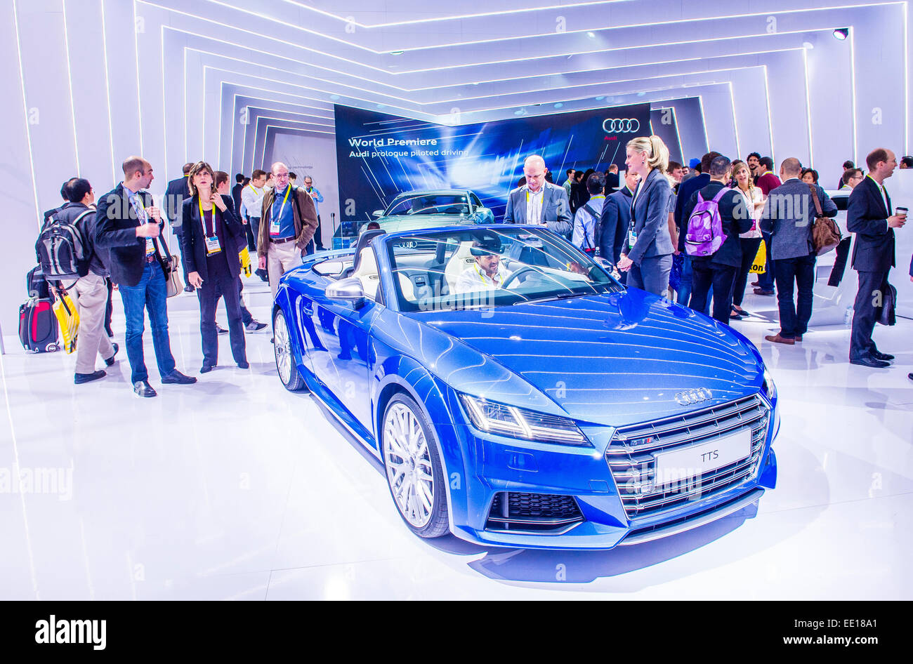 The Audi AG Prologue concept vehicle at the CES Show in Las Vegas Stock Photo