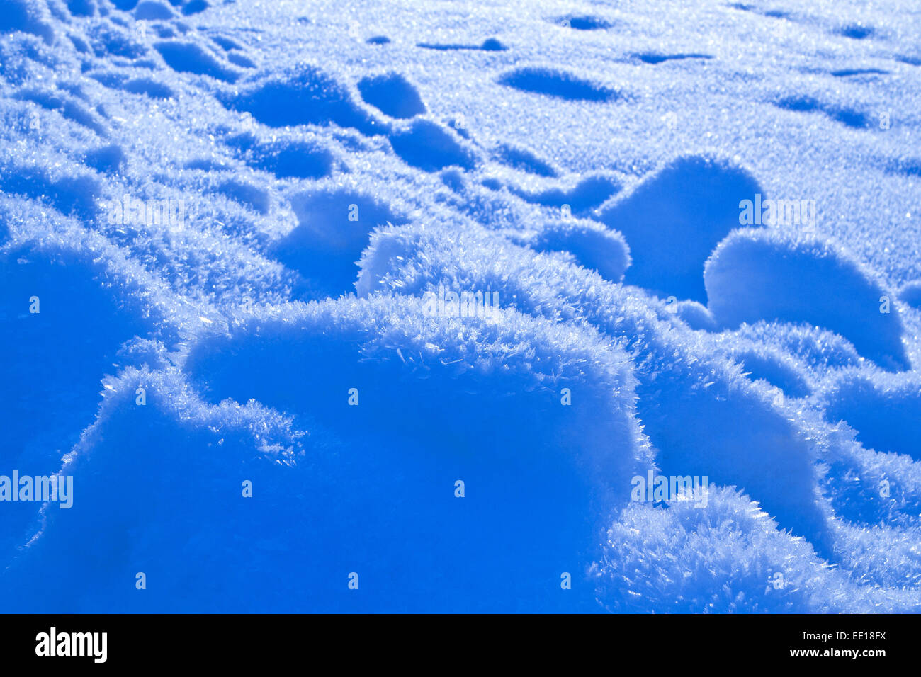 Schnee, Eiskristalle, Detail Stock Photo