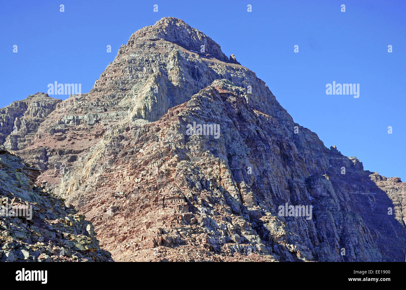 Colorado 14er, Pyramid Peak, Elk Range, Rocky Mountains Stock Photo